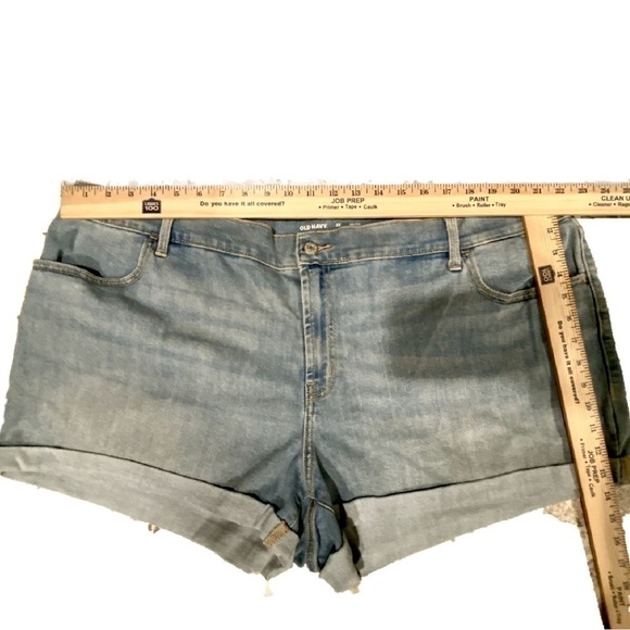 Old Navy Jean Shorts Light Blue Mid-rise 1” Inseam Size 22 - Picture 4 of 4